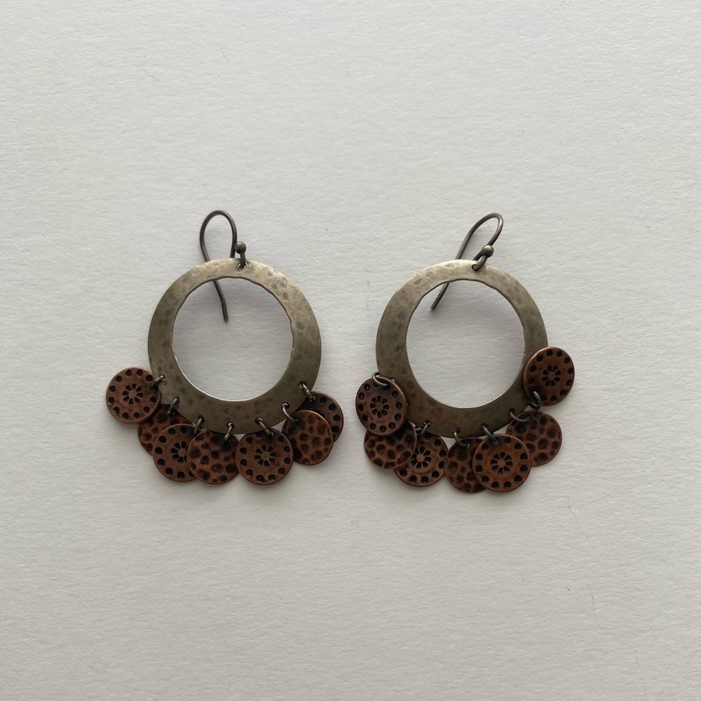 Vintage Silpada Sterling Silver 925 Copper Earrings